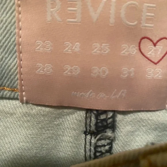 REVICE Two-Tone Blue Jeans-Size 27 - Picture 4 of 6